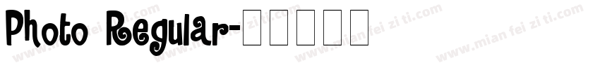 Photo Regular字体转换